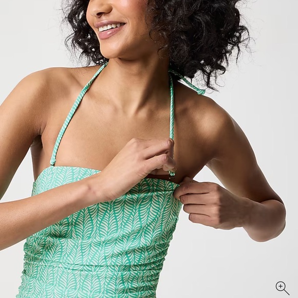 J. Crew Printed Strapless One-Piece Swimsuit - Picture 3 of 5